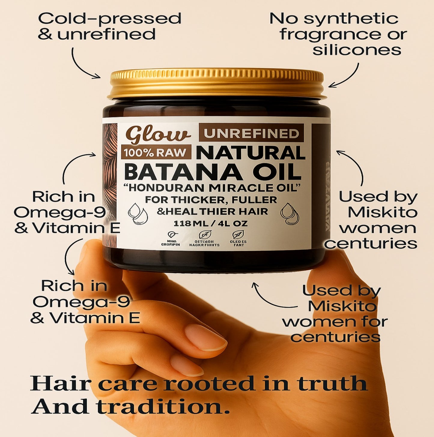 Batana Natural Hair Growth Oil